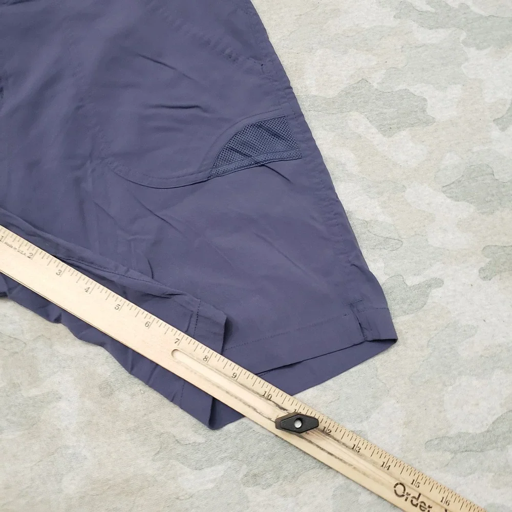 Columbia PFG Shorts Womens 12 Blue Omni-Shield Pockets Fishing Outdoors Hiking